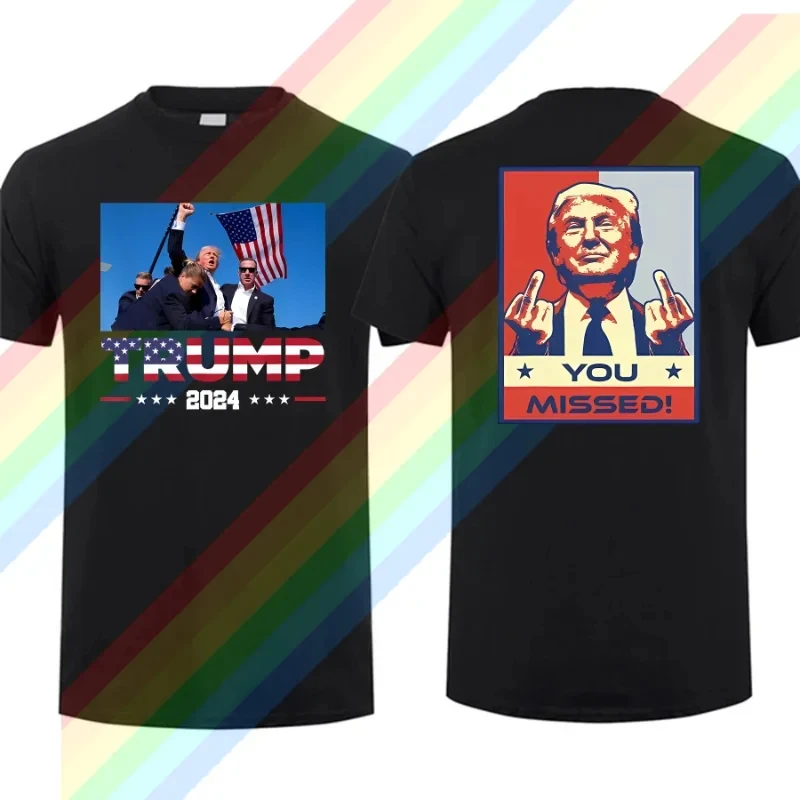 New Summer Men Official Trump Assassination Attempt T Shirt Trump's Rally Pennsylvania Attempted Shooting T-shirt Graphic
New Summer Men Official Trump Assassination Attempt T Shirt Trump's Rally Pennsylvania Attempted Shooting T-shirt Graphic