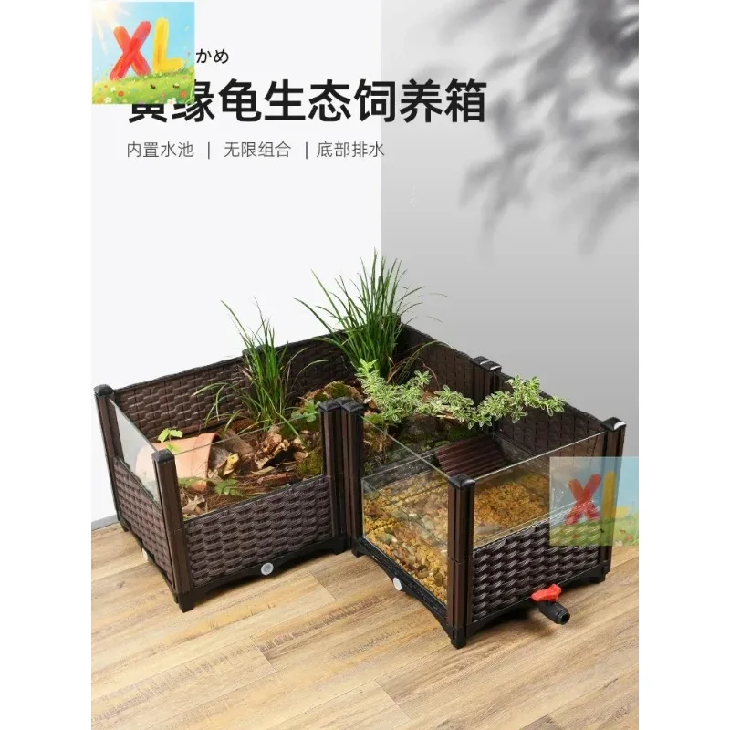 Yellow Edge Turtle Special Amphibious Feeding Tank Extra Large Ecological Landscaping Plant Household Half-water Turtle Anyuan B
Yellow Edge Turtle Special Amphibious Feeding Tank Extra Large Ecological Landscaping Plant Household Half-water Turtle Anyuan B