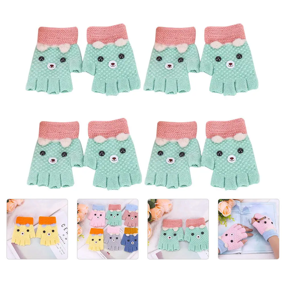 4 пары теплых вязаных перчаток для детей, детские перчатки без пальцев, мягкие, термостойкие, удобные, простые в уходе, зимний незаменимый комплект из 4 пар
4 пары теплых вязаных перчаток для детей, детские перчатки без пальцев, мягкие, термостойкие, удобные, простые в уходе, зимний незаменимый комплект из 4 пар