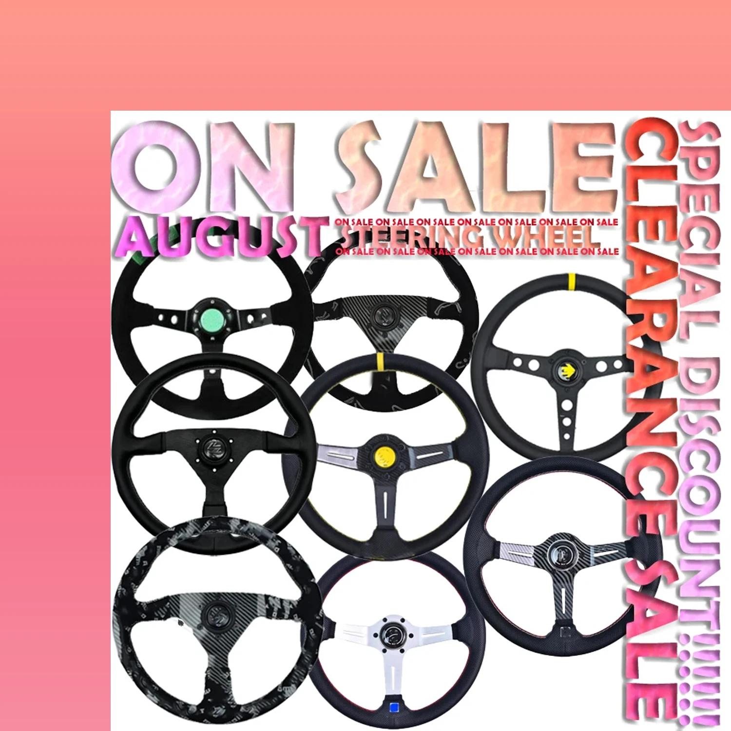 Special Steering Wheel Suede Leather Including Fit on 350mm Diameter with 70mm Deep Racing Style
Special Steering Wheel Suede Leather Including Fit on 350mm Diameter with 70mm Deep Racing Style