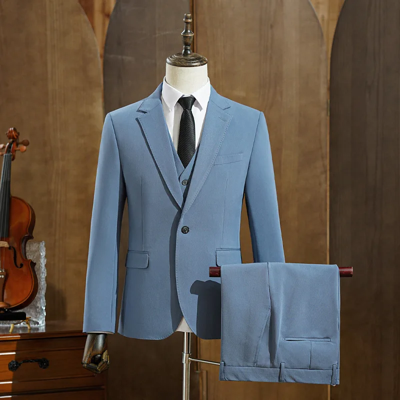 073010 Men's suits, professional formal wear, Korean style, slim fit, groom wedding dress
073010 Men's suits, professional formal wear, Korean style, slim fit, groom wedding dress