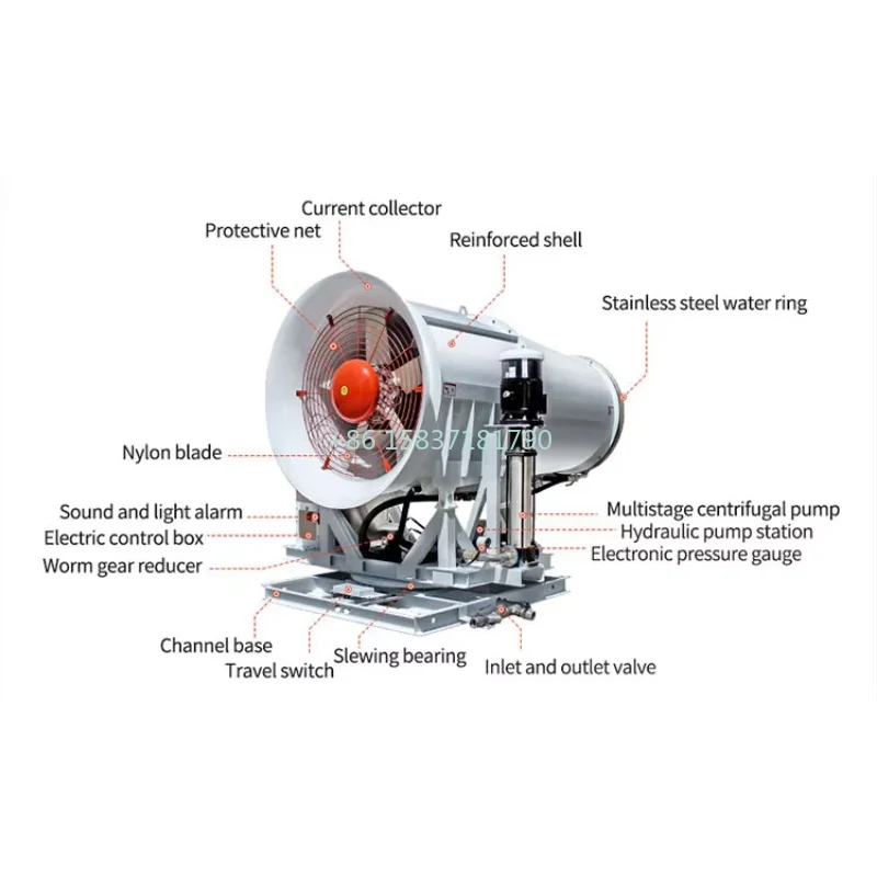 High Pressure Fog Cannon Machine Water Mist Dust Suppression Fog Cannon Eco-Friendly Agriculture Fog Cannon Machine for Norway
High Pressure Fog Cannon Machine Water Mist Dust Suppression Fog Cannon Eco-Friendly Agriculture Fog Cannon Machine for Norway