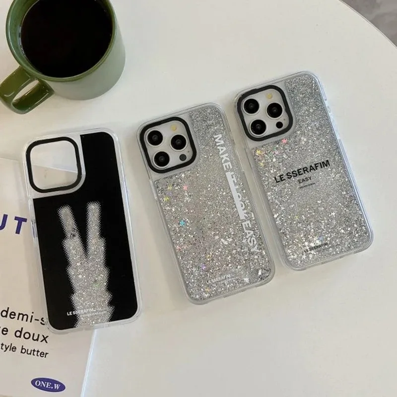 Silver Quicksand Kpop Transparent Border Phone Case Cover for IPhone 12 13 14 15 Pro Max Case for IPhone 15 Pro Max
Silver Quicksand Kpop Transparent Border Phone Case Cover for IPhone 12 13 14 15 Pro Max Case for IPhone 15 Pro Max