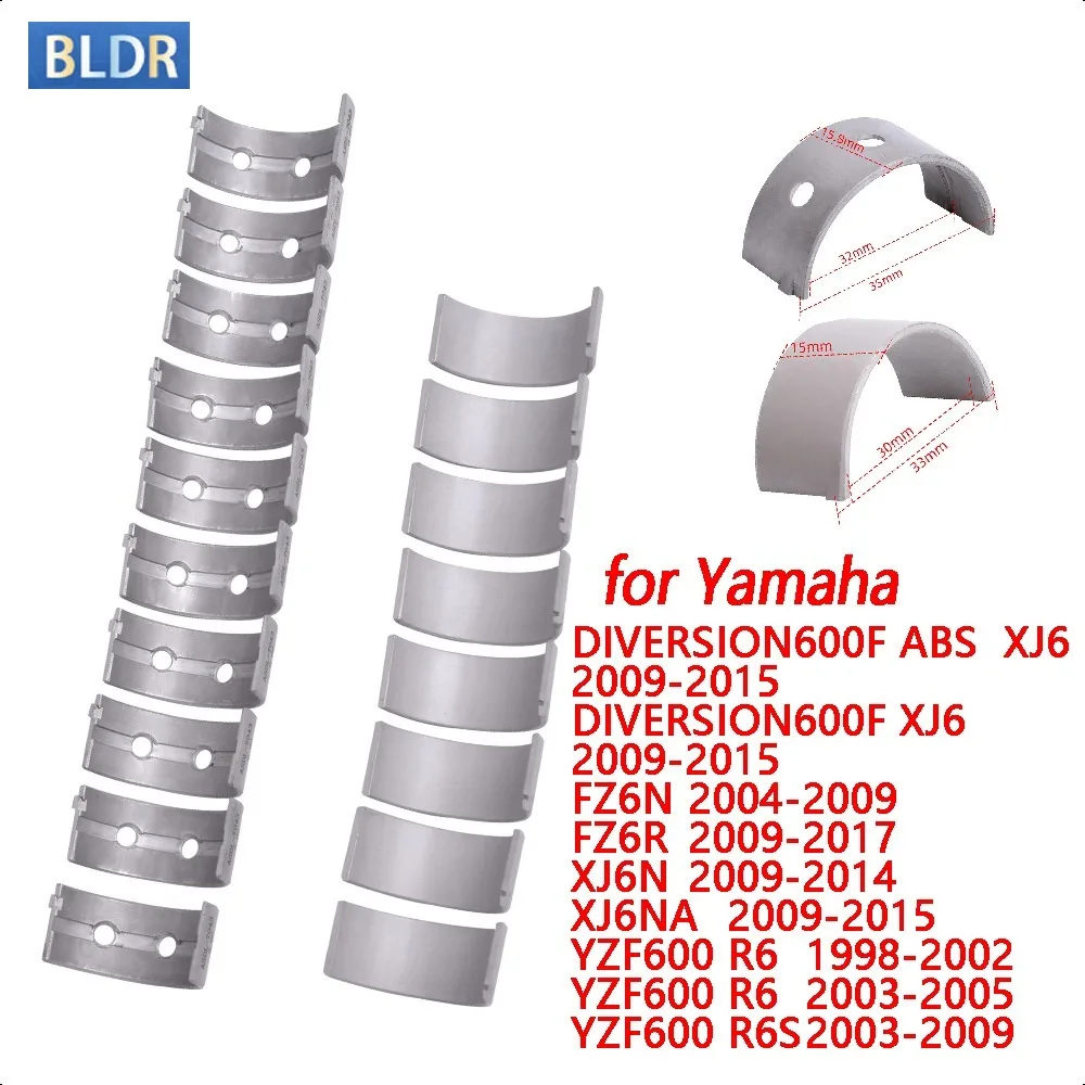 Motorcycle Connecting Rod Crankshaft Main Bearing 5EB-11416-00-00 for YAMAHA DIVERSION600F XJ6 FZ6N FZ6R XJ6N XJ6NA YZF600 R6
Motorcycle Connecting Rod Crankshaft Main Bearing 5EB-11416-00-00 for YAMAHA DIVERSION600F XJ6 FZ6N FZ6R XJ6N XJ6NA YZF600 R6