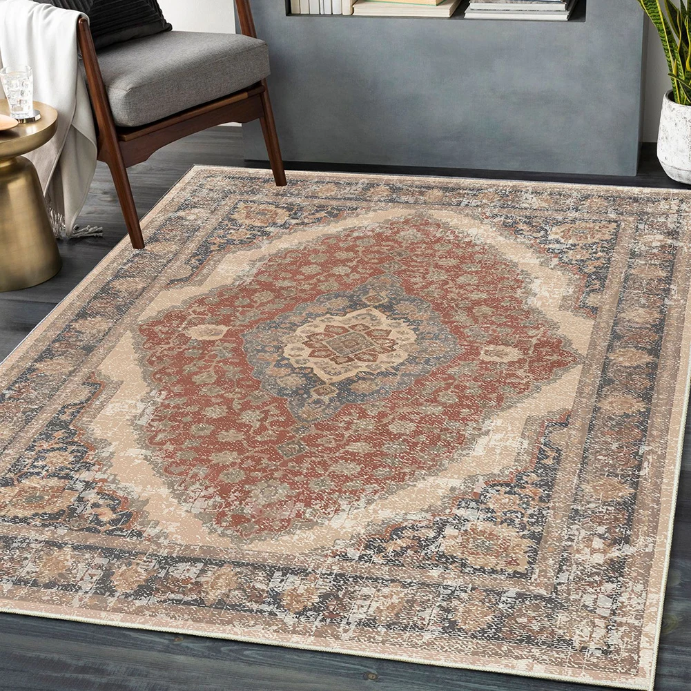Area Rugs Carpet Vintage Style Carpet Machine Washable Rugs With TPR Non-slip Bottom For Living Room Bedroom Kitchen
Area Rugs Carpet Vintage Style Carpet Machine Washable Rugs With TPR Non-slip Bottom For Living Room Bedroom Kitchen