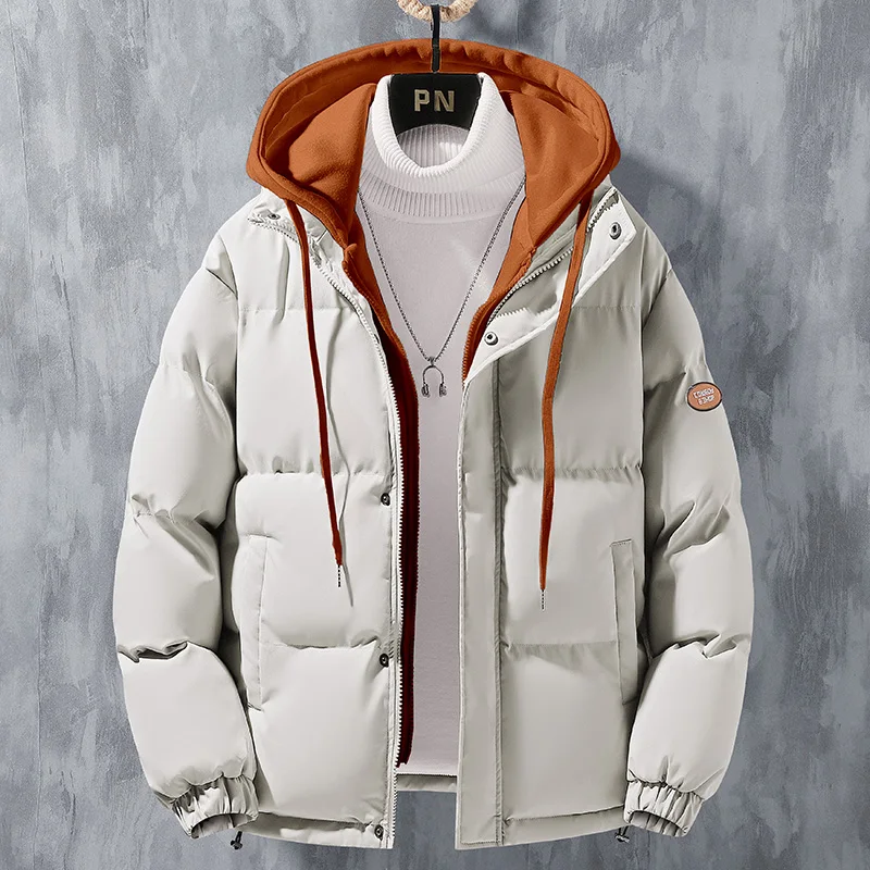 Men's Winter down Cotton Jaet Hooded Bread Sle Warmth Outerwear Polyester Fiber Stand Fit Thiened Long Sve Zipper
Men's Winter down Cotton Jaet Hooded Bread Sle Warmth Outerwear Polyester Fiber Stand Fit Thiened Long Sve Zipper