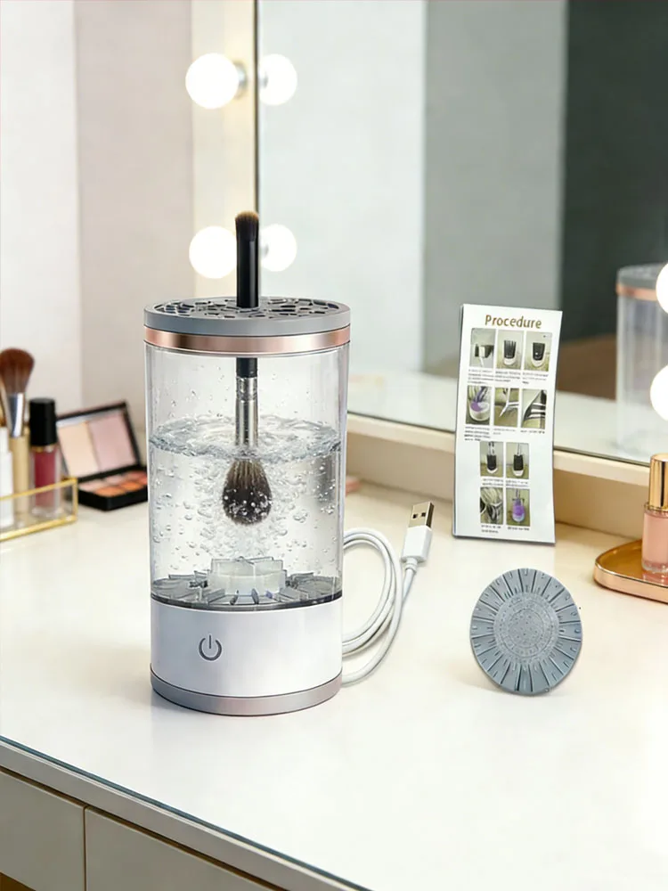 Automatic Makeup Brush Cleaner With Storage Box Electric Ultrasonic Cleaning Machine For Cosmetic Tools Free shipping
Automatic Makeup Brush Cleaner With Storage Box Electric Ultrasonic Cleaning Machine For Cosmetic Tools Free shipping