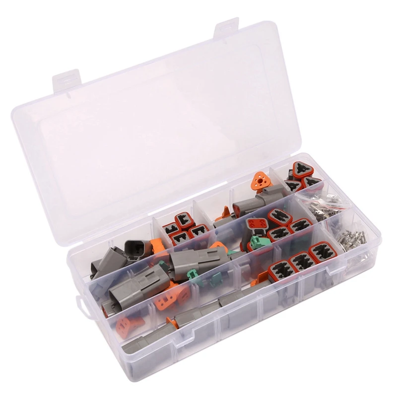 420Pcs Deutsch DT Series Waterproof Wire Connector Kit DT06-2/3/4/6S DT04-2/3/4/6P Automotive Sealed Plug With Pins Box
420Pcs Deutsch DT Series Waterproof Wire Connector Kit DT06-2/3/4/6S DT04-2/3/4/6P Automotive Sealed Plug With Pins Box