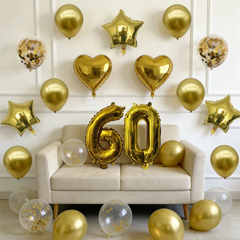 1Bag Gold 30 40 50 60 Year Number Balloons Adult Birthday Party Decor Women Men 30th 40th 50th 60th Anniversary Wedding Supplies
1Bag Gold 30 40 50 60 Year Number Balloons Adult Birthday Party Decor Women Men 30th 40th 50th 60th Anniversary Wedding Supplies