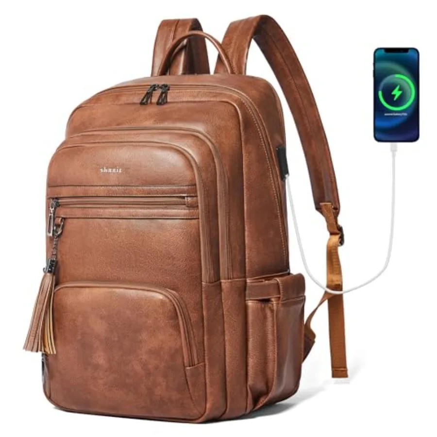 17 Inch Laptop Backpack for WomenVegan Leather Backpack Purse 28L Work Business College Travel Computer Backpacks with Pouch Po
17 Inch Laptop Backpack for WomenVegan Leather Backpack Purse 28L Work Business College Travel Computer Backpacks with Pouch Po
