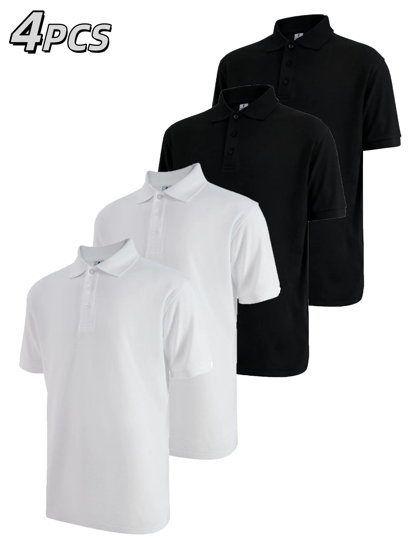 4 Pack Mens Golf Shirt Short Sleeve Dry Fit Moisture Wicking Performance Athletic Casual Work Collared Polo Shirts for Men
4 Pack Mens Golf Shirt Short Sleeve Dry Fit Moisture Wicking Performance Athletic Casual Work Collared Polo Shirts for Men