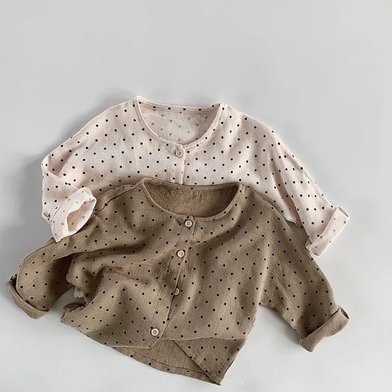 2024 Summer New Baby Cotton Linen Cardigan Girls Dot Jacket Thin Breathable Children Sun Protection Jacket Infant Boys Coat
2024 Summer New Baby Cotton Linen Cardigan Girls Dot Jacket Thin Breathable Children Sun Protection Jacket Infant Boys Coat