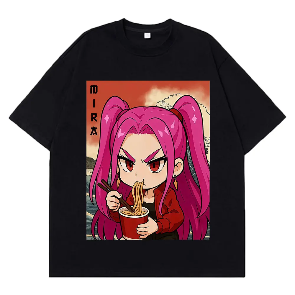 Mira Huntrix Demon Hunters 2025 Harajuku T Shirt Men Women O-Neck T-shirts Cotton Casual Aesthetic Trendy T-shirts Streetwear
Mira Huntrix Demon Hunters 2025 Harajuku T Shirt Men Women O-Neck T-shirts Cotton Casual Aesthetic Trendy T-shirts Streetwear