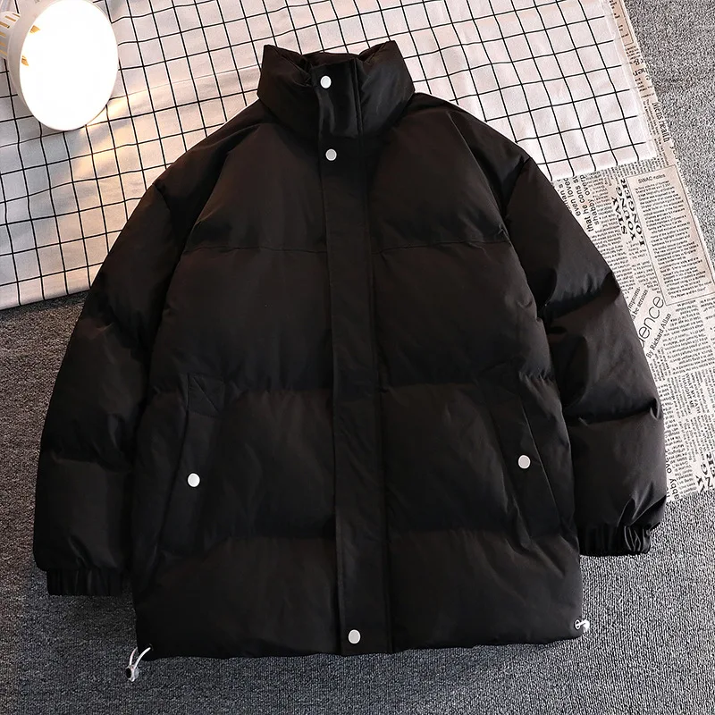 Winter Jackets Men Stand Collar Thicken Warm Parka Long Sleeve Solid Zipper Cotton-padded Jacket Coat Loose Casual New
Winter Jackets Men Stand Collar Thicken Warm Parka Long Sleeve Solid Zipper Cotton-padded Jacket Coat Loose Casual New