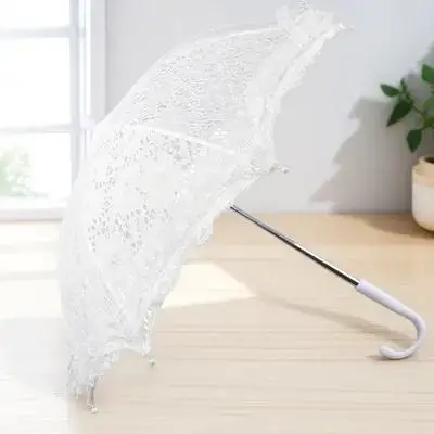 Elegant White Lace Decorative Umbrella Mini Size for Kids Performance Bride Accessory Vintage Design for Cosplay Wedding Party
Elegant White Lace Decorative Umbrella Mini Size for Kids Performance Bride Accessory Vintage Design for Cosplay Wedding Party