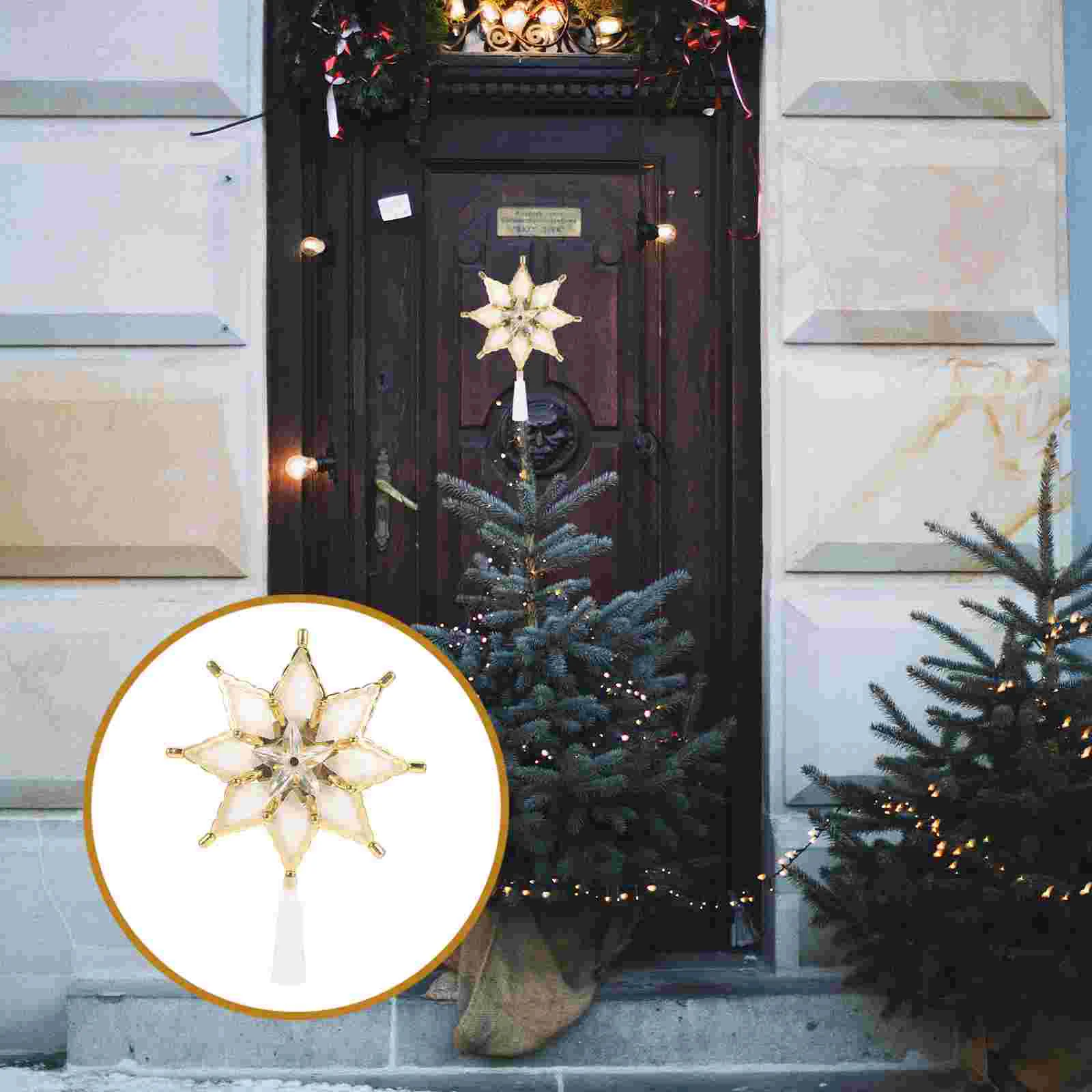 LED Christmas Decoration Lights Five-pointed Star Tree Top Xmas Topper Small Treetop Plastic Ornament Lighted
LED Christmas Decoration Lights Five-pointed Star Tree Top Xmas Topper Small Treetop Plastic Ornament Lighted