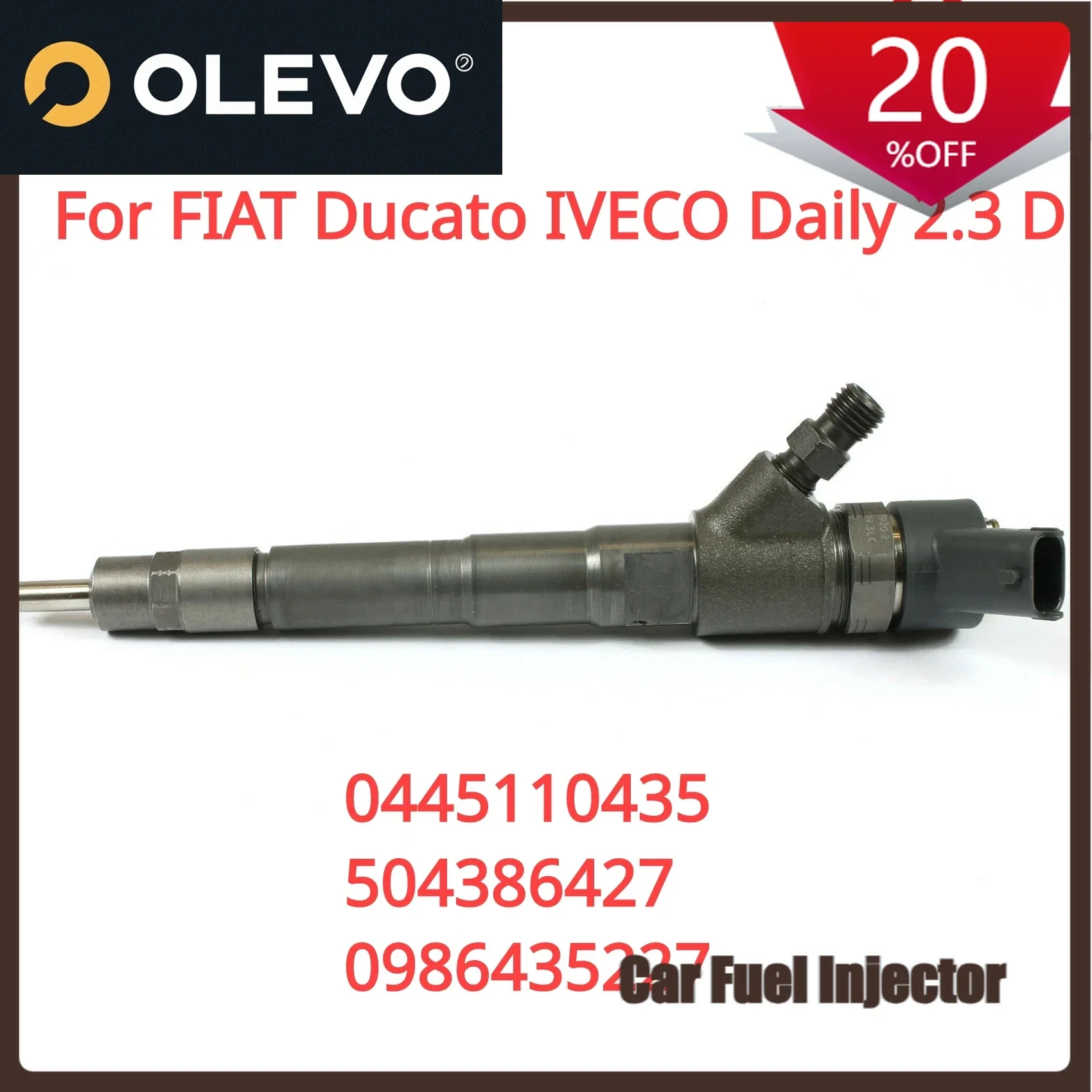 Подходит 0445110435 Новая форсунка Common Rail для дизельного топлива для FIAT Ducato IVECO Daily 2.3D 504386427 , 0986435227
Подходит 0445110435 Новая форсунка Common Rail для дизельного топлива для FIAT Ducato IVECO Daily 2.3D 504386427 , 0986435227