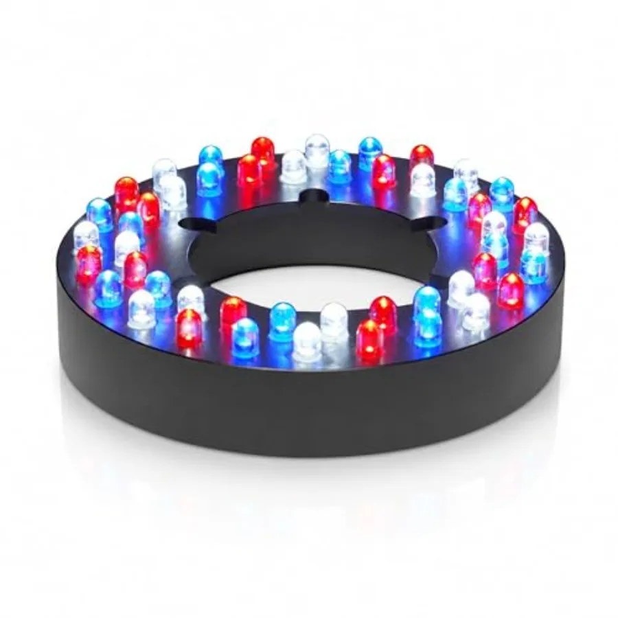 LumiNight Pond and Landscape Lighting - 48-LED RBW Color Changing Light Ring for outdoor water features and gardens, durable AB
LumiNight Pond and Landscape Lighting - 48-LED RBW Color Changing Light Ring for outdoor water features and gardens, durable AB