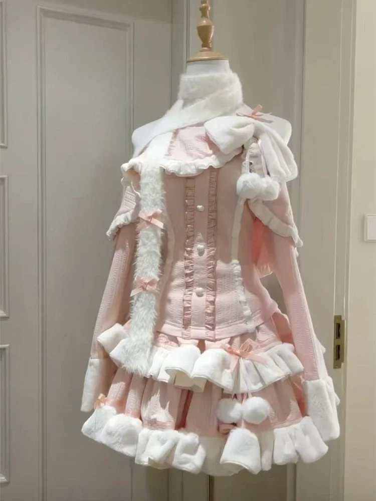Autumn Winter Harajuku Sweet Pink 2 Piece Sets Women Design Sense Tops + Pleated Skirt New Fashion Sexy Style Chic Elegant Suit
Autumn Winter Harajuku Sweet Pink 2 Piece Sets Women Design Sense Tops + Pleated Skirt New Fashion Sexy Style Chic Elegant Suit