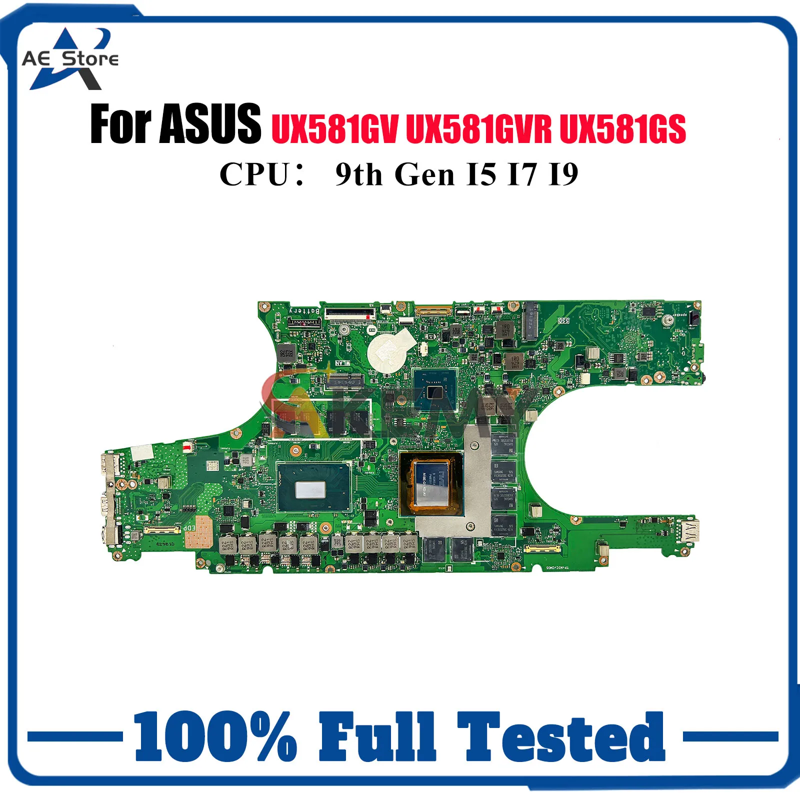 UX581GV Материнская плата для ноутбука ASUS ZenBook UX581 UM581L UX581GVR VM581L UX581GS UX581GV Материнская плата для ноутбука с процессором I5 I7 I9
UX581GV Материнская плата для ноутбука ASUS ZenBook UX581 UM581L UX581GVR VM581L UX581GS UX581GV Материнская плата для ноутбука с процессором I5 I7 I9