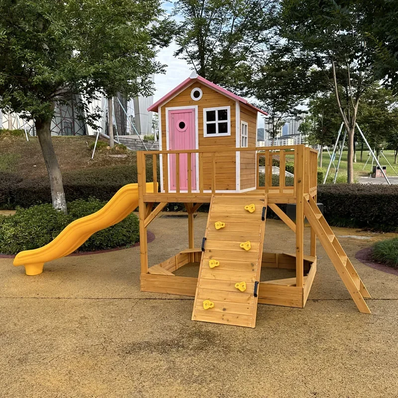 Wooden playhouse Kindergarten Outdoor large toy tree house Climbing tent Amusement park Slide house Children's wooden house
Wooden playhouse Kindergarten Outdoor large toy tree house Climbing tent Amusement park Slide house Children's wooden house