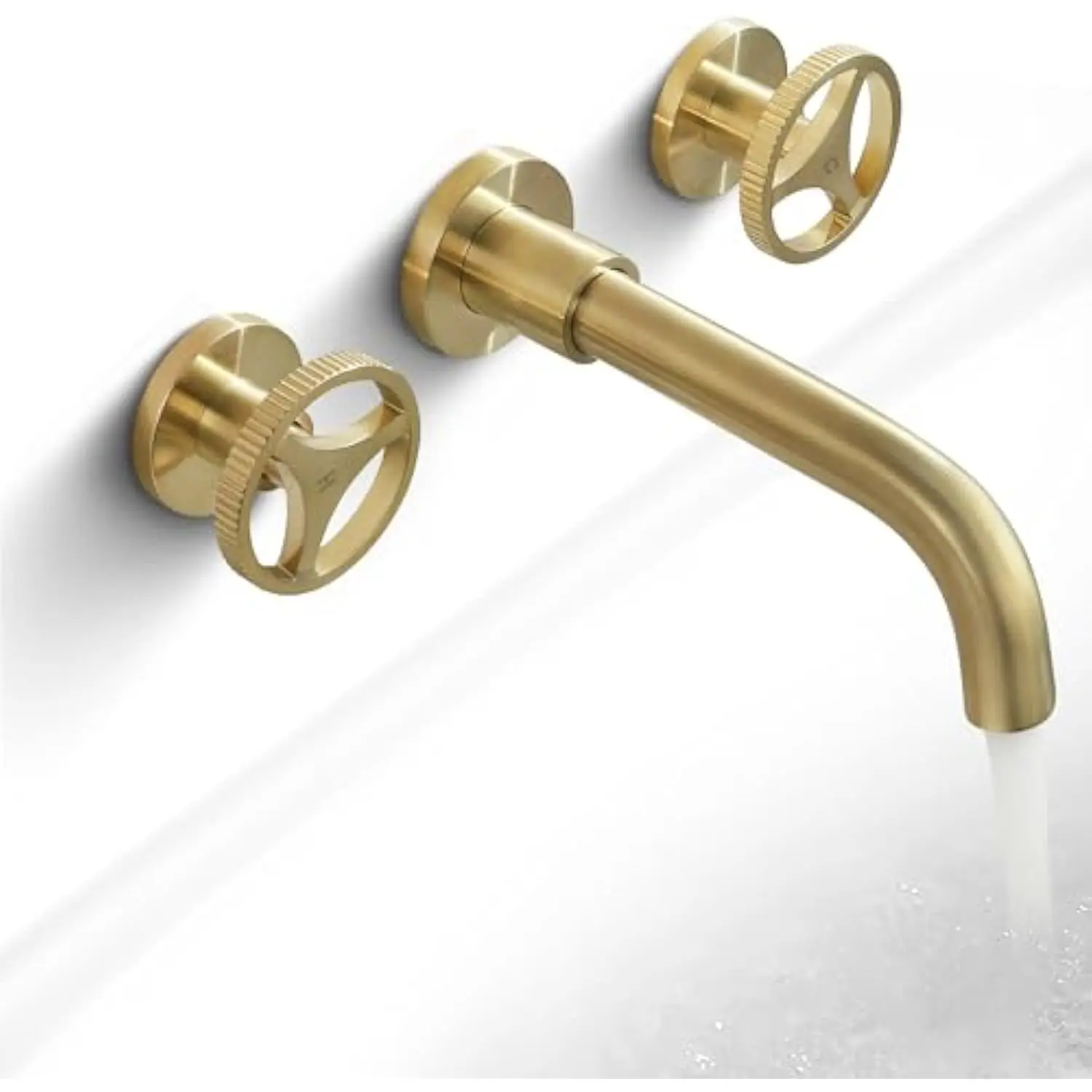 Bath Sink 3 Hole Bathroom Faucets Widespread Brass Vessel Faucet Wall Mounted Sink Faucet Modern with 360 ° Swivel Spout, Brush
Bath Sink 3 Hole Bathroom Faucets Widespread Brass Vessel Faucet Wall Mounted Sink Faucet Modern with 360 ° Swivel Spout, Brush