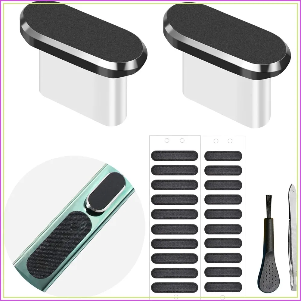 USB C Dust Plug, Type C Anti Dust Cover Protector Cap with Phone Speaker Cover for iPhone 16 15 Series, Samsung Galaxy S22/S21/S20, Note 20/10, All USB C Devices
USB C Dust Plug, Type C Anti Dust Cover Protector Cap with Phone Speaker Cover for iPhone 16 15 Series, Samsung Galaxy S22/S21/S20, Note 20/10, All USB C Devices