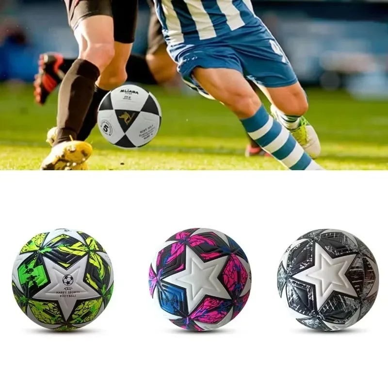 1pc Size 5 Soccer Ball Wear Rsistant Durable Soft PU Leather Seamless Football Adult competition training outdoors
1pc Size 5 Soccer Ball Wear Rsistant Durable Soft PU Leather Seamless Football Adult competition training outdoors