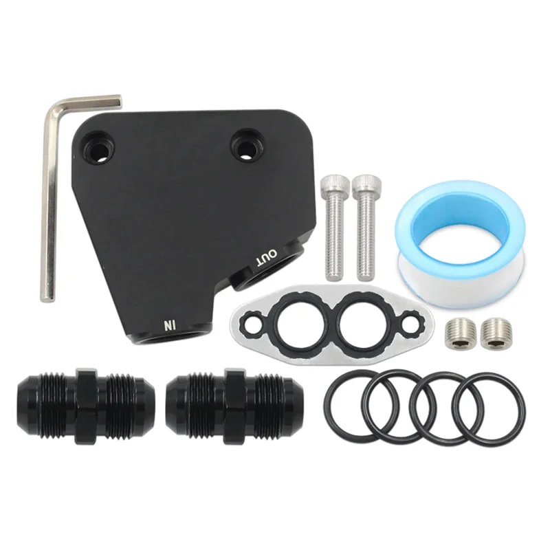 A90Q-Engine Oil Cooler Adapter Kit For GM LS LS1 LS2 LS3 LS6 LS7 LS9 2005-2019 Corvettes C5, C6, C7 Aluminum Adapter Block
A90Q-Engine Oil Cooler Adapter Kit For GM LS LS1 LS2 LS3 LS6 LS7 LS9 2005-2019 Corvettes C5, C6, C7 Aluminum Adapter Block
