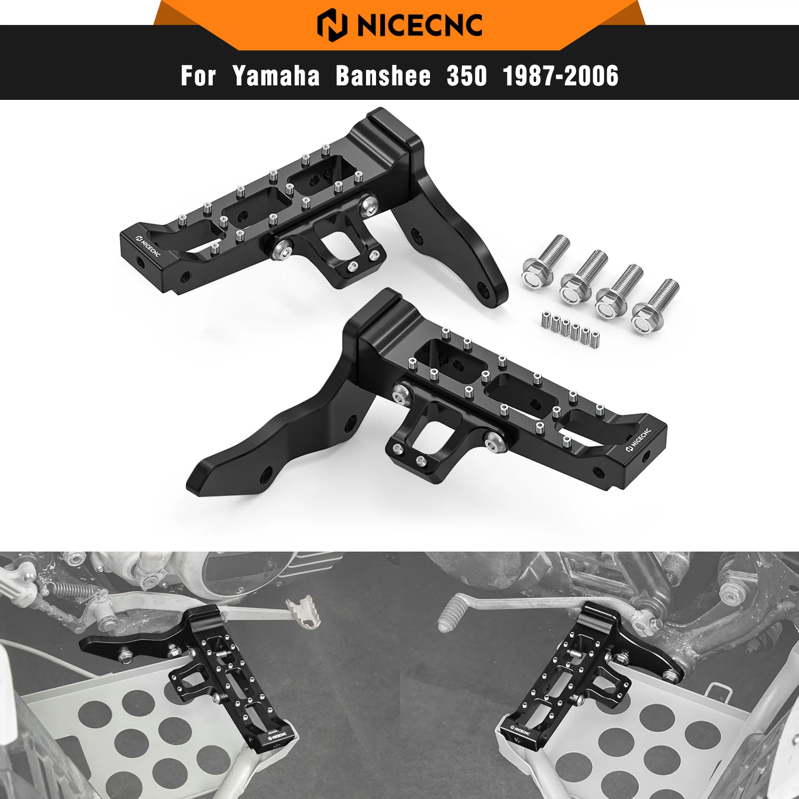 1Pair NICECNC For Yamaha Banshee 350 1987-2006 Extender Wider Foot Pegs Replace 3GG-27411-01-00 3GG-27421-01-00 ATV Footrests
1Pair NICECNC For Yamaha Banshee 350 1987-2006 Extender Wider Foot Pegs Replace 3GG-27411-01-00 3GG-27421-01-00 ATV Footrests