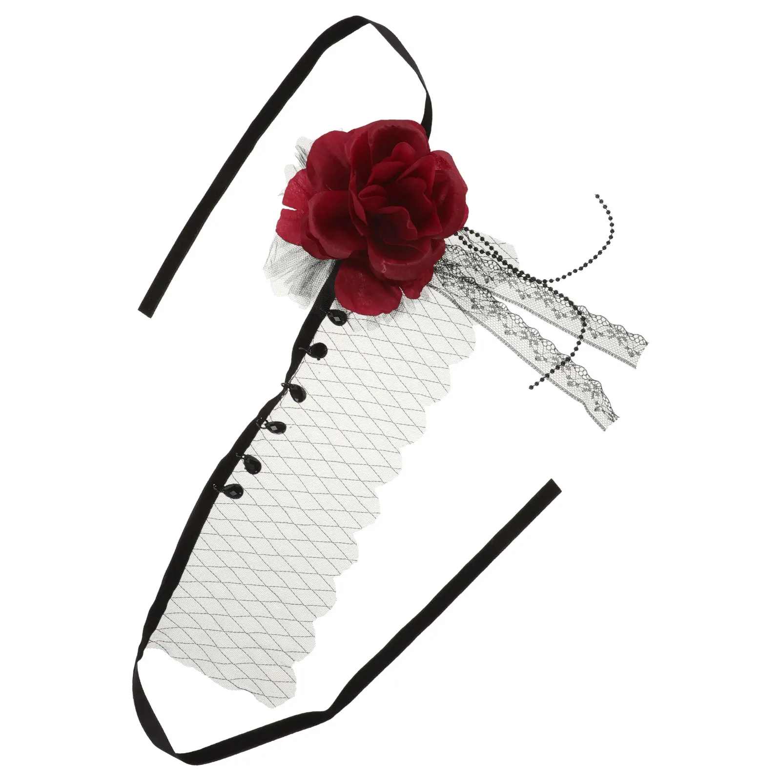 Gothic Rose Headb s Black Mesh Hairb for Halloween Costume Party Dress Up Performance Stage Headdress Floral Hair Hoops
Gothic Rose Headb s Black Mesh Hairb for Halloween Costume Party Dress Up Performance Stage Headdress Floral Hair Hoops