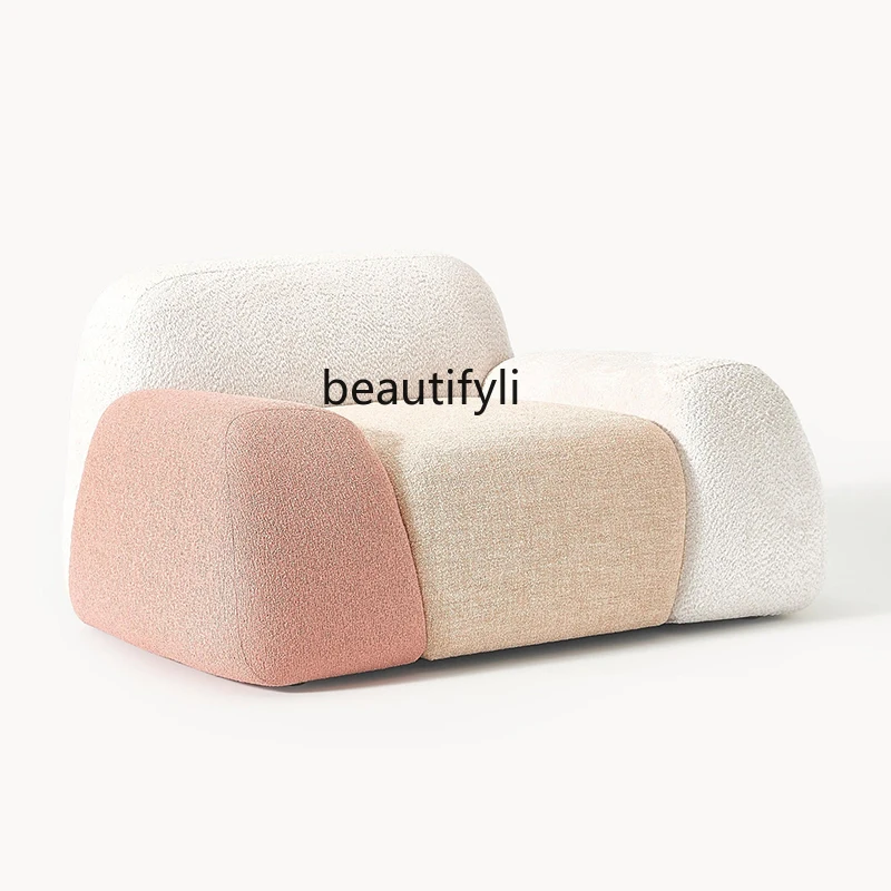 Cream wind large flat floor living room designer large sofa, simple armrest high-end villa sofa
Cream wind large flat floor living room designer large sofa, simple armrest high-end villa sofa