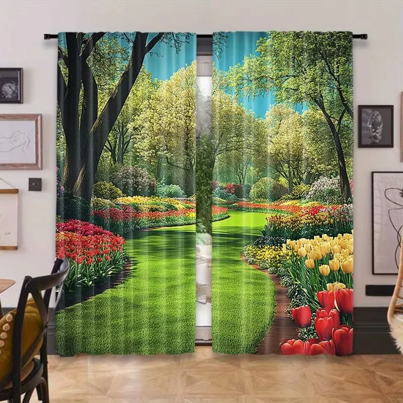 2 Pcs Park scenery print curtains,suitable for bedroom,living room kitchen decoration,home decoration,window decoration
2 Pcs Park scenery print curtains,suitable for bedroom,living room kitchen decoration,home decoration,window decoration