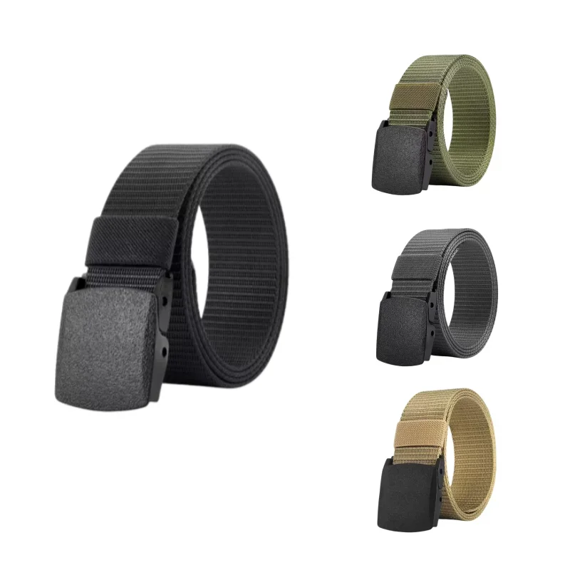 Nylon Military Tactical Men Belt 2 Pack Webbing Canvas Outdoor Web Belt with Plastic Buckle gift for Men Waist trainer men Cinta
Nylon Military Tactical Men Belt 2 Pack Webbing Canvas Outdoor Web Belt with Plastic Buckle gift for Men Waist trainer men Cinta