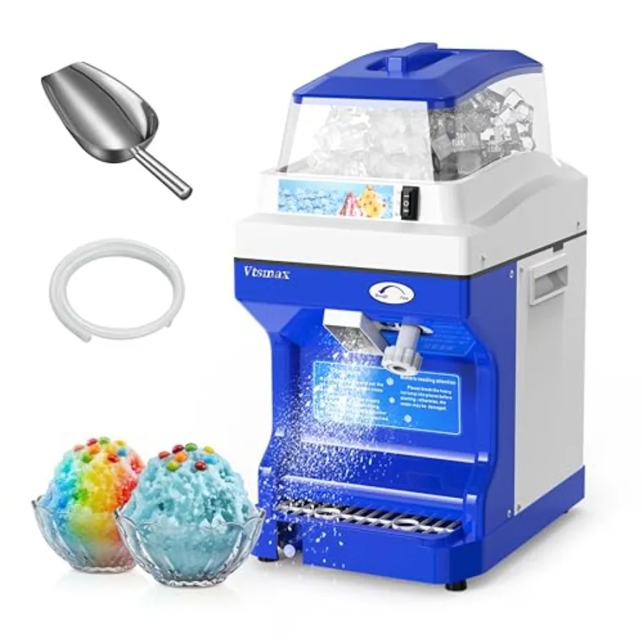 Electric ice shaver machine for bar parties and events, stainless steel blade, blue, 300W power with adjustable thickness and 6
Electric ice shaver machine for bar parties and events, stainless steel blade, blue, 300W power with adjustable thickness and 6