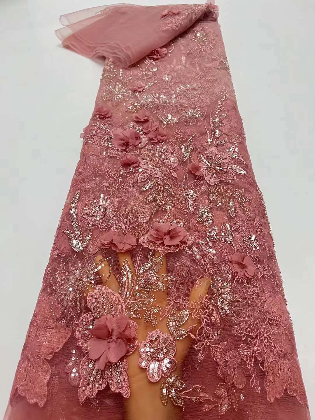 Purple African Tulle 3D Flower Lace Fabric French Sequins Fabric Sewing Groom Embroidery Lace Nigerian Wedding Dress 5 Yards
Purple African Tulle 3D Flower Lace Fabric French Sequins Fabric Sewing Groom Embroidery Lace Nigerian Wedding Dress 5 Yards
