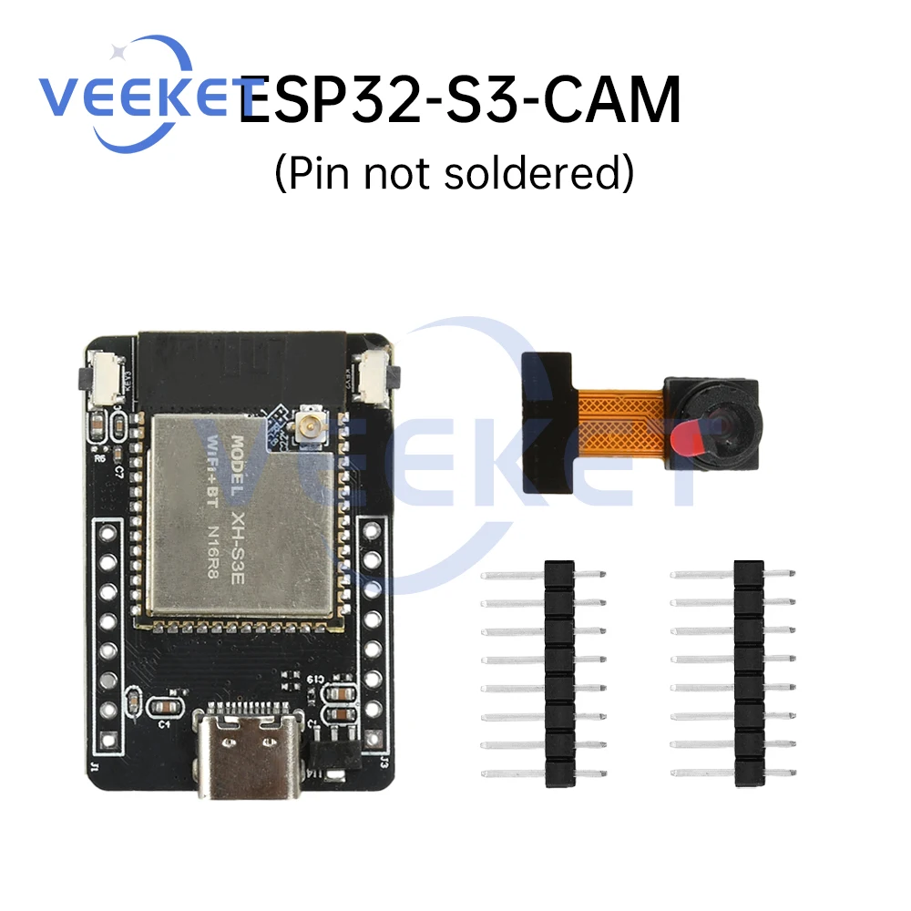 ESP32-S3-CAM WIFI BT Модуль камеры макетной платы в сочетании с камерой Ov2640 Интерфейс версии N16R8 Type-C
ESP32-S3-CAM WIFI BT Модуль камеры макетной платы в сочетании с камерой Ov2640 Интерфейс версии N16R8 Type-C