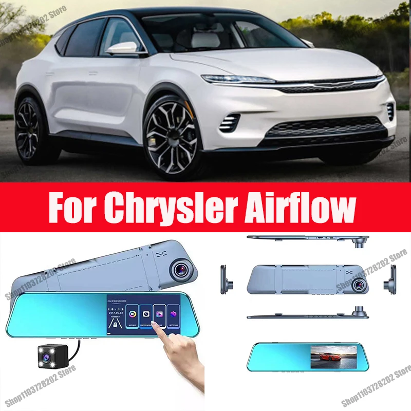For Chrysler Airflow Camera Car Touch Screen Video Recorder Rearview mirror Dash Cam Front and Rear Camera Mirror DVR
For Chrysler Airflow Camera Car Touch Screen Video Recorder Rearview mirror Dash Cam Front and Rear Camera Mirror DVR