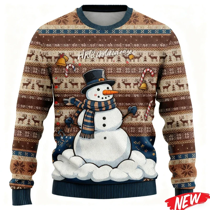 Новый рождественский свитер для мужчин и женщин, толстовка с круглым вырезом с Рождеством и круглым вырезом, 2026, новогодние толстовки со снеговиком и 3D принтом
Новый рождественский свитер для мужчин и женщин, толстовка с круглым вырезом с Рождеством и круглым вырезом, 2026, новогодние толстовки со снеговиком и 3D принтом