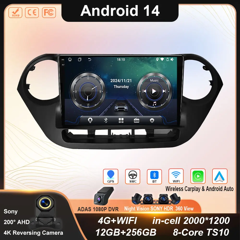 Car Radio For Hyundai Grand i10 i 10 2013 2014 2015 2016 2017 2018 Android Carplay Auto Multimidia Video Player Head Unit WIFI
Car Radio For Hyundai Grand i10 i 10 2013 2014 2015 2016 2017 2018 Android Carplay Auto Multimidia Video Player Head Unit WIFI