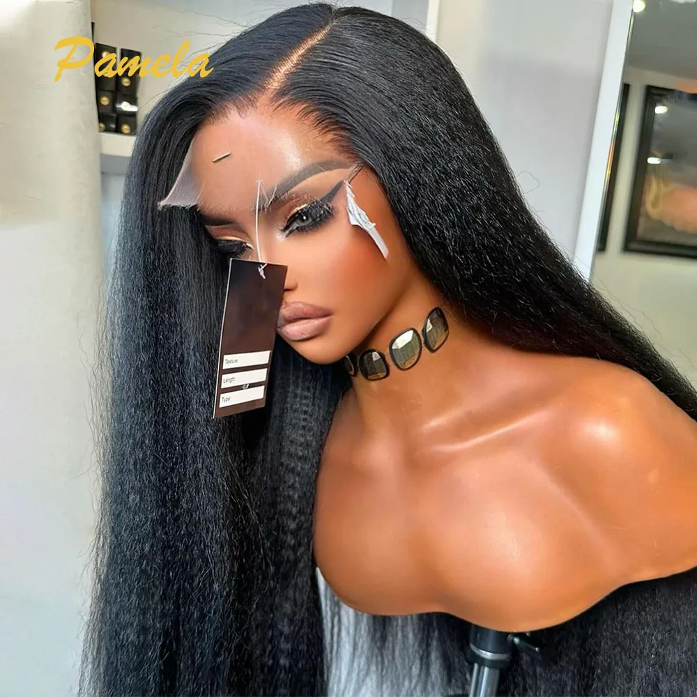 Kinky Straight HD Lace CLosure Glueless Wig Ready To Go 250% Density 5x5 Invisible Melt Skin HD Lace CLosure 100% Human Hair Wig
Kinky Straight HD Lace CLosure Glueless Wig Ready To Go 250% Density 5x5 Invisible Melt Skin HD Lace CLosure 100% Human Hair Wig