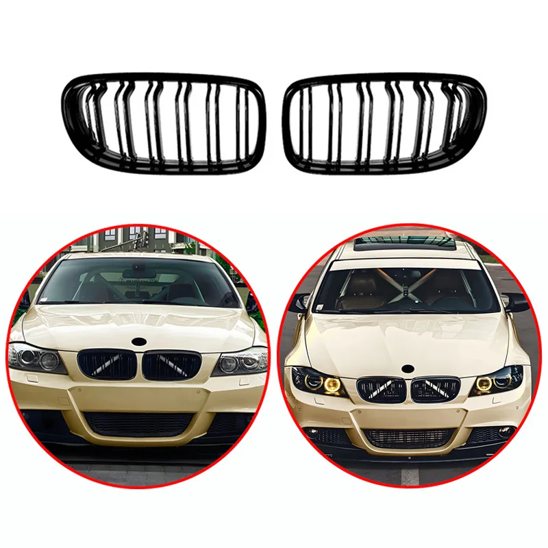 For BMW 5 Series E90 E91 2009-2012 High Quality ABS Double Lines Kidney Grille Car Front Bumper Grill Glossy Black
For BMW 5 Series E90 E91 2009-2012 High Quality ABS Double Lines Kidney Grille Car Front Bumper Grill Glossy Black