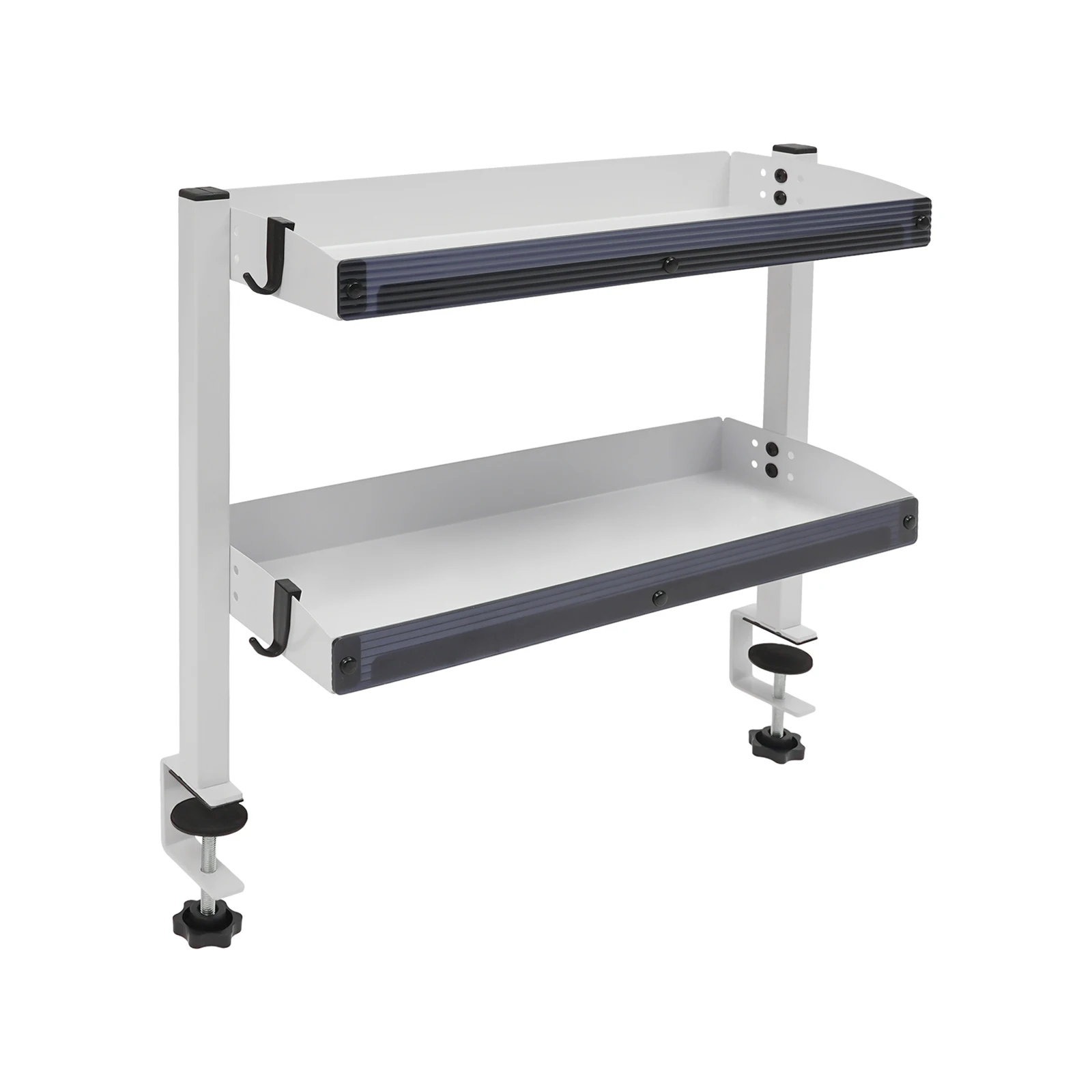 Multifunctional Clamp Shelf for Desk, 2-Tier Storage System with 10 Kg Load Capacity Per Level, for Bedroom Office (White)
Multifunctional Clamp Shelf for Desk, 2-Tier Storage System with 10 Kg Load Capacity Per Level, for Bedroom Office (White)