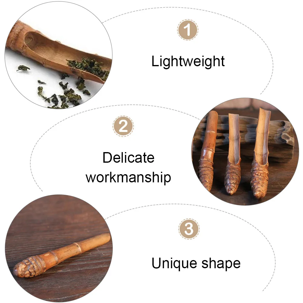 Bamboo Root Tea Scoops Handmade Measuring Containers Portable Teaware Salt Coffee Flour Storage Delicate Carving
Bamboo Root Tea Scoops Handmade Measuring Containers Portable Teaware Salt Coffee Flour Storage Delicate Carving