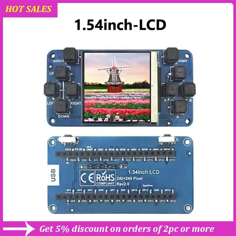 Яркий 1,54-дюймовый ЖК-дисплей 240X240, четкий IPS-экран для проектов Raspberry Pi Pico, изысканный
Яркий 1,54-дюймовый ЖК-дисплей 240X240, четкий IPS-экран для проектов Raspberry Pi Pico, изысканный