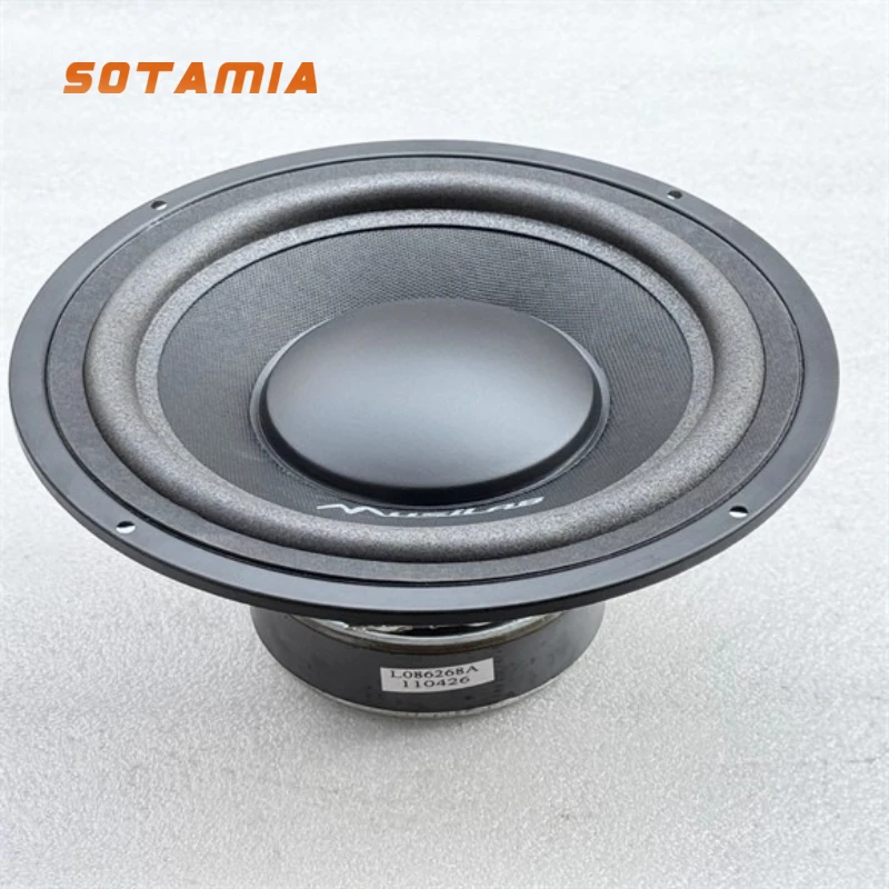 SOTAMIA 1PCS 8 inch Subwoofer 6 Ohm 100 Watt Paper Cone Foam Side Audio Speaker Wide Side Reverse Side Diameter 218mm
SOTAMIA 1PCS 8 inch Subwoofer 6 Ohm 100 Watt Paper Cone Foam Side Audio Speaker Wide Side Reverse Side Diameter 218mm