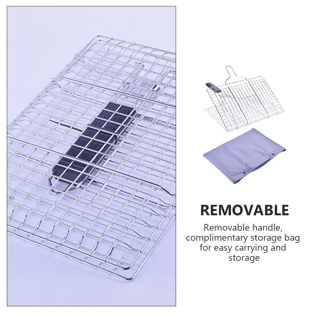 Набор из 1 шт. сетчатых щипцов для барбекю из тонко полированной нержавеющей стали для безопасного длительного использования, портативные для пикника, кемпинга, гриля
Набор из 1 шт. сетчатых щипцов для барбекю из тонко полированной нержавеющей стали для безопасного длительного использования, портативные для пикника, кемпинга, гриля