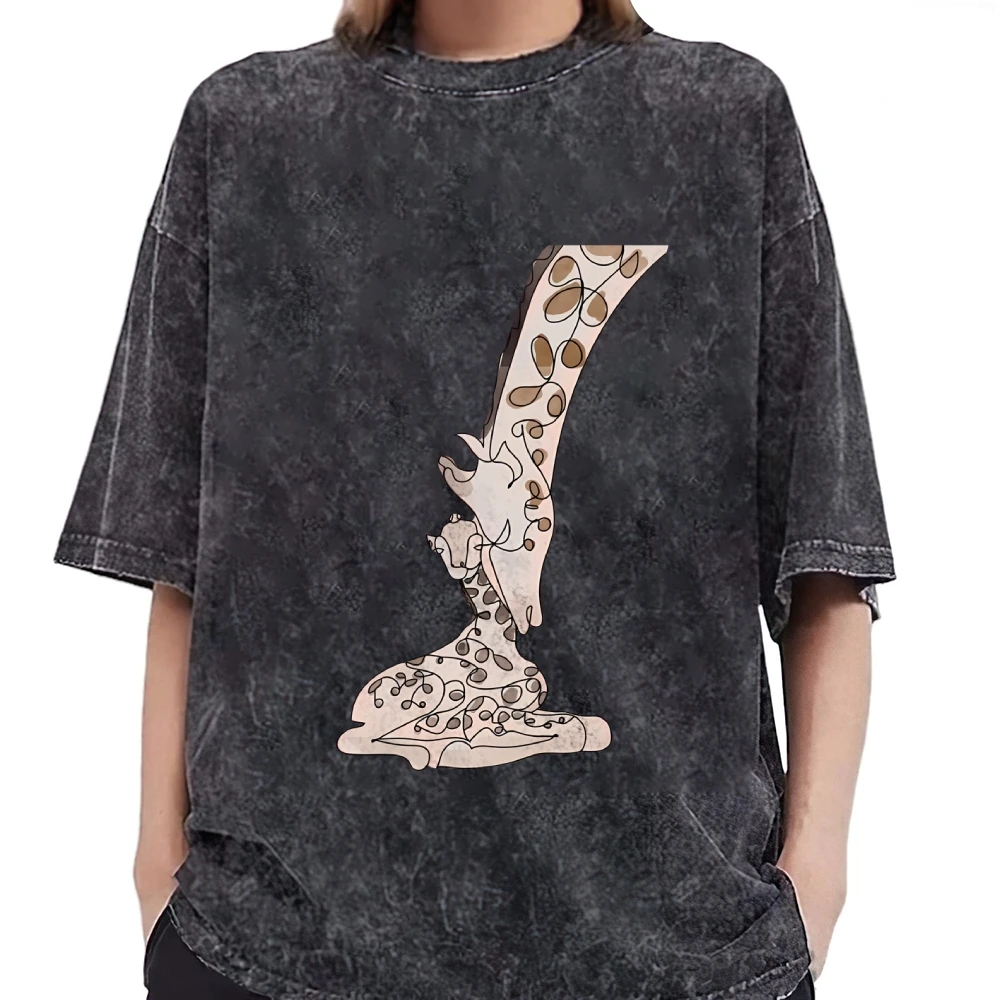 Summer Comfort Graphic Tshirt Y2k 2000s With Giraffe Print Streetwear Cotton Loose Fit Casual Graphic Print Daily Fashion Wear
Summer Comfort Graphic Tshirt Y2k 2000s With Giraffe Print Streetwear Cotton Loose Fit Casual Graphic Print Daily Fashion Wear