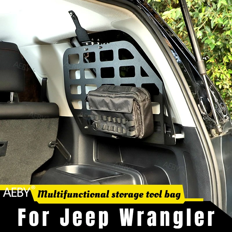 For Jeep Wrangler 2018-2023 Multi-pocket car trunk storage bag,Tool storage bag,Expansion bracket,large capacity,Accessories
For Jeep Wrangler 2018-2023 Multi-pocket car trunk storage bag,Tool storage bag,Expansion bracket,large capacity,Accessories