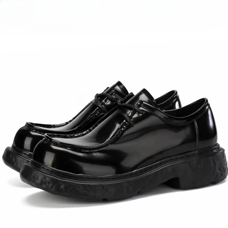 Men's Casual Derby Shoes Japanese Style Fashion High-end Glossy Cowhide Thick-heeled Breathable Genuine Leather Soft-soled Shoes
Men's Casual Derby Shoes Japanese Style Fashion High-end Glossy Cowhide Thick-heeled Breathable Genuine Leather Soft-soled Shoes